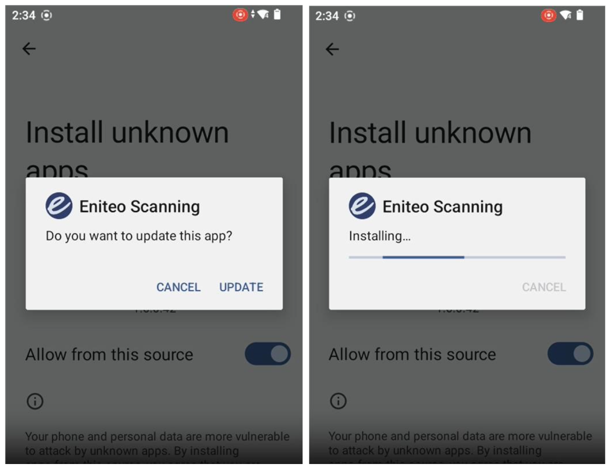 Updating the Eniteo Scanning App – Enmark Systems